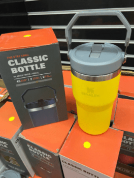 Copo Térmico Inox 900ml com Canudo Flip Straw Gelado 12h