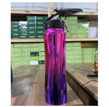 Garrafa Térmica Squeeze 750mL Com Bico e Chaveiro Aço Inox