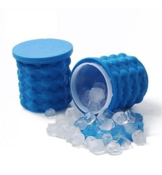 Mini Balde Forma De Gelo Em Silicone Ice