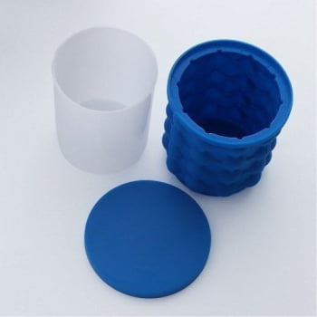 Mini Balde Forma De Gelo Em Silicone Ice