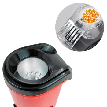 Pipoqueira Ele Ar Quente Vermelha 1200W 220v Maquina Pipoca