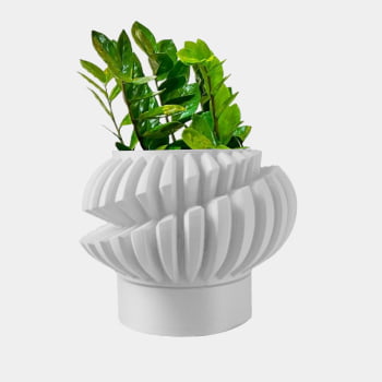 Vaso Decorativo Área De Lazer C/ Suporte - Modelo Luxuria
