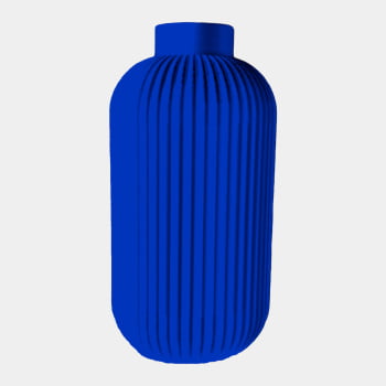Vaso Decorativo - Modelo Alto Ribbed - Amarelo